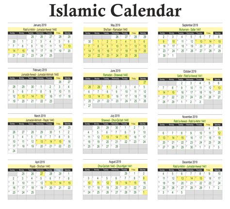 islamic holiday calendar 2024